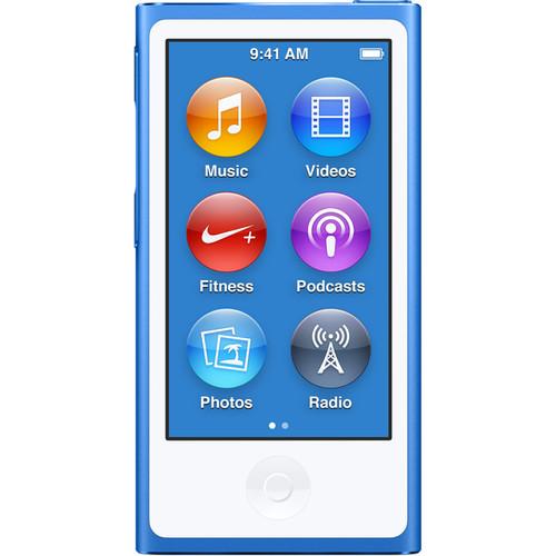 Apple 16GB iPod nano (Blue, 7th Generation, 2015 Model)