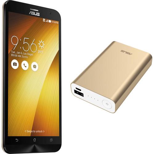 ASUS Sheer Gold ZenFone 2 ZE551ML 64GB Smartphone Kit with Gold