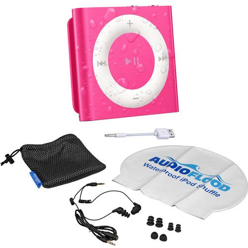 AUDIOFLOOD 2GB Waterproof iPod Bundle (Bright Pink) NPI-B005