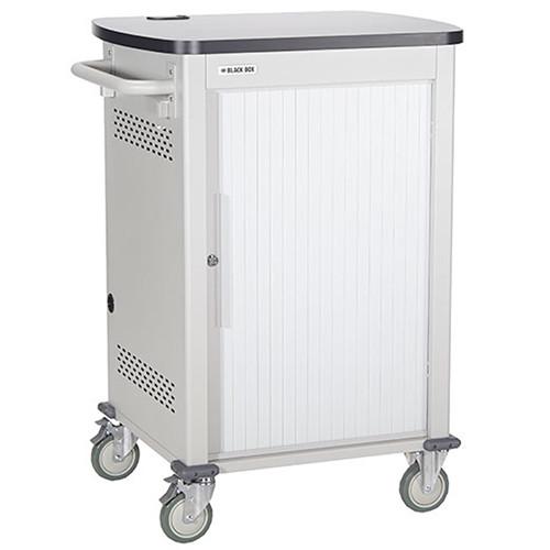 Black Box Adjustable-Shelf 24-Slot Charging Cart UCCSM-12-24T, Black, Box, Adjustable-Shelf, 24-Slot, Charging, Cart, UCCSM-12-24T