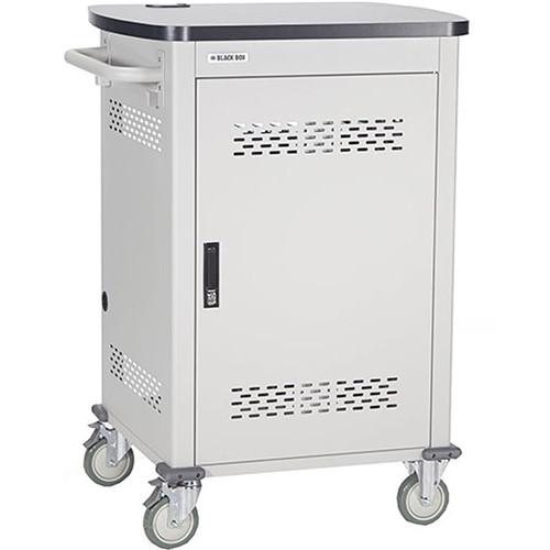 Black Box Adjustable-Shelf 30-Slot Charging Cart UCCDM-10-30H