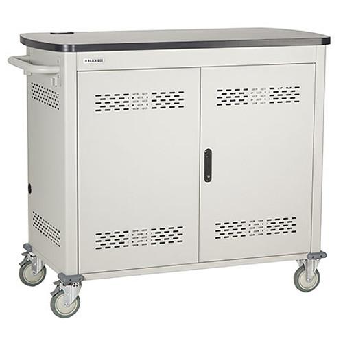 Black Box Adjustable-Shelf 30-Slot Charging Cart UCCDM-10-30H