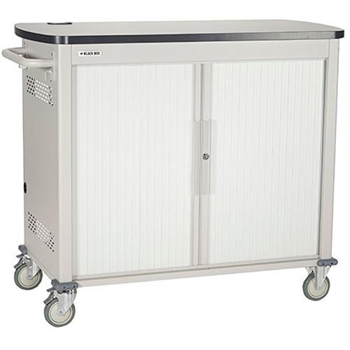Black Box Adjustable-Shelf 30-Slot Charging Cart UCCDM-10-30H, Black, Box, Adjustable-Shelf, 30-Slot, Charging, Cart, UCCDM-10-30H