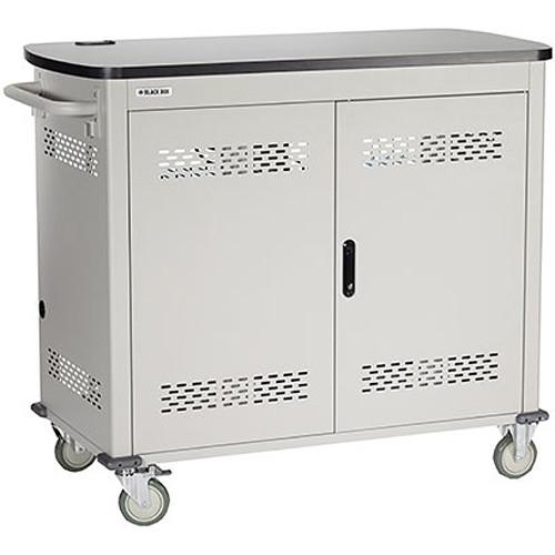 Black Box Adjustable-Shelf 36-Slot Charging Cart UCCSS-12-36T