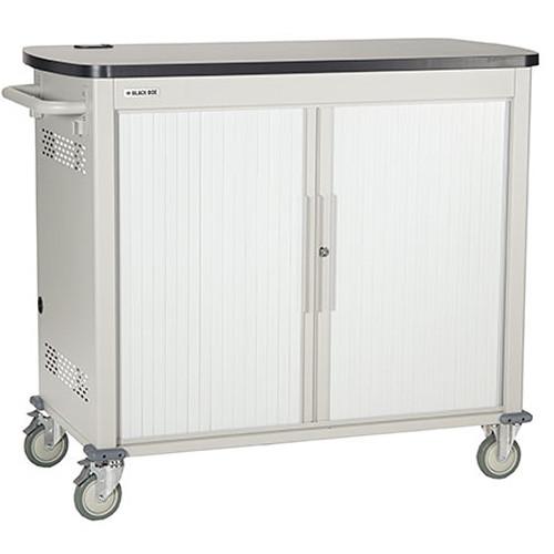 Black Box Adjustable-Shelf 48-Slot Charging Cart UCCDS-12-48H, Black, Box, Adjustable-Shelf, 48-Slot, Charging, Cart, UCCDS-12-48H