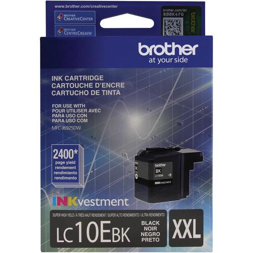 Brother LC10EBK INKvestment Super High Yield Black Ink LC10EBK