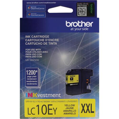 Brother LC10EY INKvestment Super High Yield Yellow Ink LC10EY, Brother, LC10EY, INKvestment, Super, High, Yield, Yellow, Ink, LC10EY