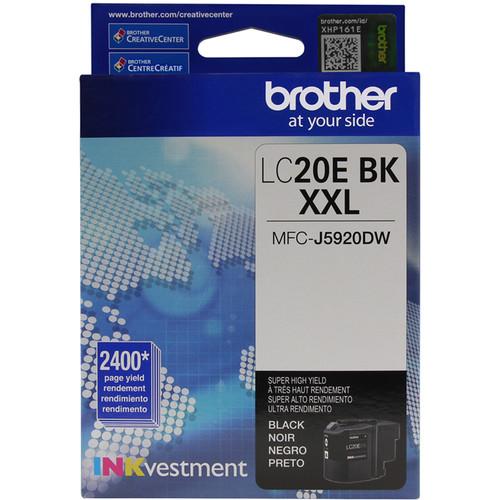 Brother LC20EBK INKvestment Super High Yield Black Ink LC20EBK, Brother, LC20EBK, INKvestment, Super, High, Yield, Black, Ink, LC20EBK