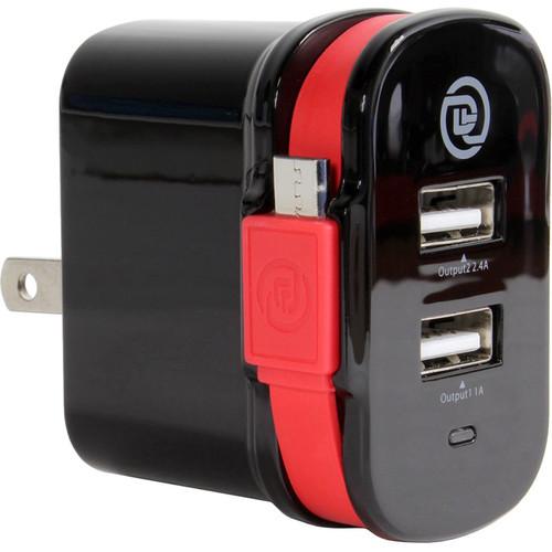 DIGITAL TREASURES ChargeIt! Dual Output Wall Charger 09913PG