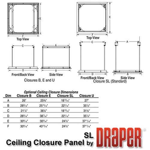 Draper 300586 Ceiling Closure Panel for Scissor Lift 300586