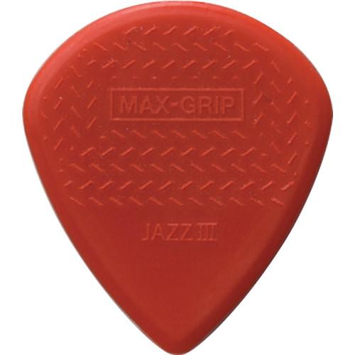 Dunlop 471P3C Max-Grip Jazz III Player-Pack Guitar Pick 471P3C