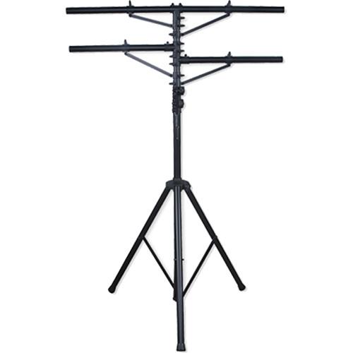 Eliminator Lighting Tri-33 Tripod Stand Two T-bars (12') E133, Eliminator, Lighting, Tri-33, Tripod, Stand, Two, T-bars, 12', E133