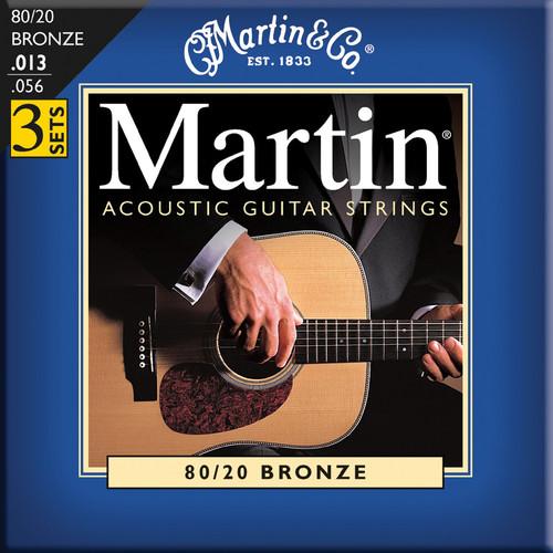 MARTIN Acoustic 80/20 Bronze Guitar Strings (3-Pack) M140PK3