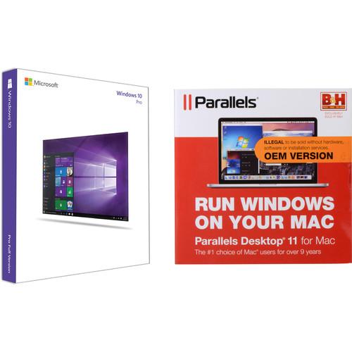 Microsoft Windows 10 Pro 32-bit Kit with Parallels Desktop 11