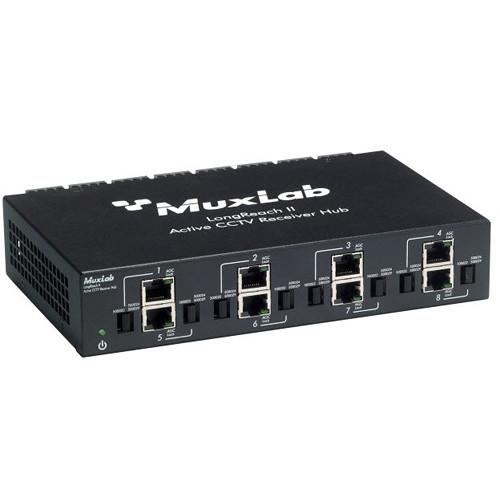 MuxLab 8-Channel LongReach II Active CCTV Receiver Hub 500126, MuxLab, 8-Channel, LongReach, II, Active, CCTV, Receiver, Hub, 500126