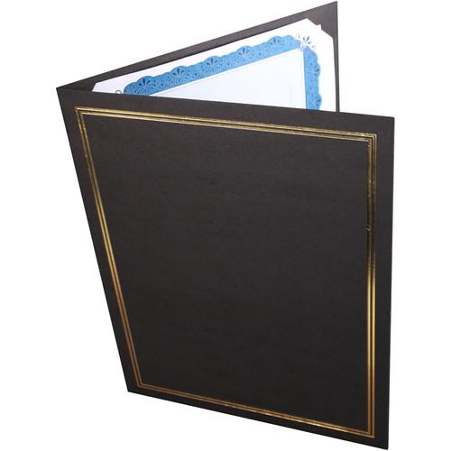 National Photo Folders Black/Gold Premier Certificate FCHB8511P