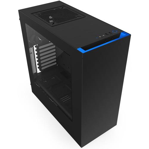 NZXT S340 Mid-Tower Chassis (Black/Blue) CA-S340MB-GB, NZXT, S340, Mid-Tower, Chassis, Black/Blue, CA-S340MB-GB,