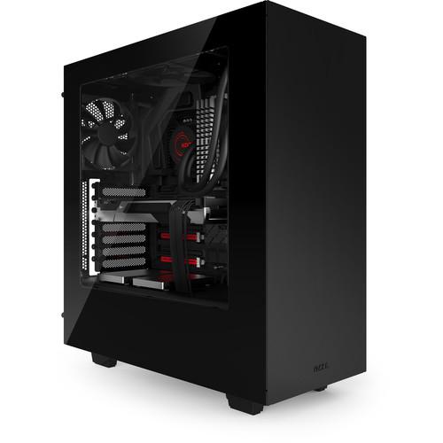 NZXT S340 Mid-Tower Chassis (Black/Red) CA-S340MB-GR