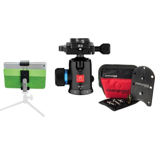 Platypod Pro Deluxe Kit with Mini Ball Head and Tablet Tripod, Platypod, Pro, Deluxe, Kit, with, Mini, Ball, Head, Tablet, Tripod