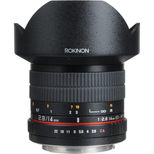 Rokinon 14mm f/2.8 IF ED UMC Lens For Canon EF with AE AE14M-C
