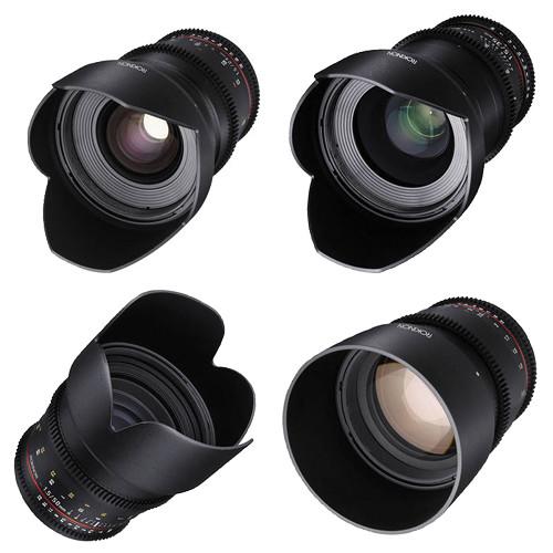 Rokinon 24, 35, 50, 85mm T1.5 Cine DS Lens Bundle for Nikon F