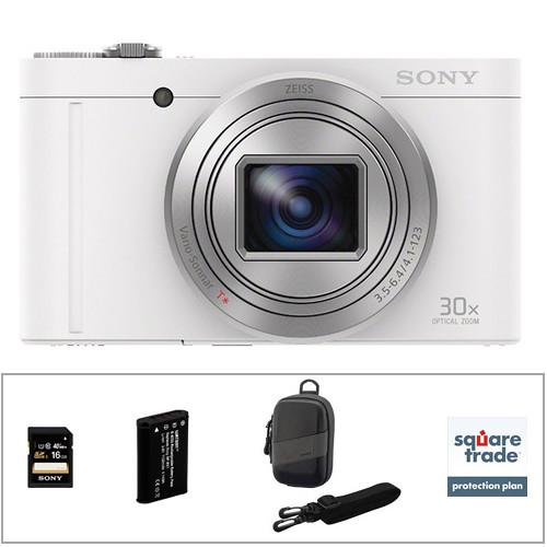 Sony Cyber-shot DSC-WX500 Digital Camera Deluxe Kit (White), Sony, Cyber-shot, DSC-WX500, Digital, Camera, Deluxe, Kit, White,