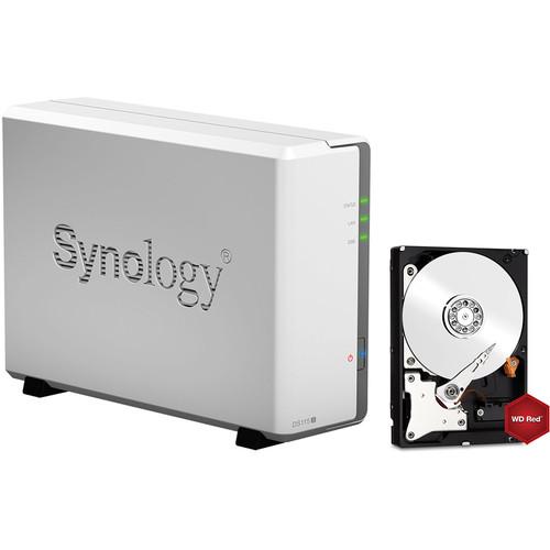 Synology DiskStation DS115j 4TB (1 x 4TB) Single Bay NAS Server