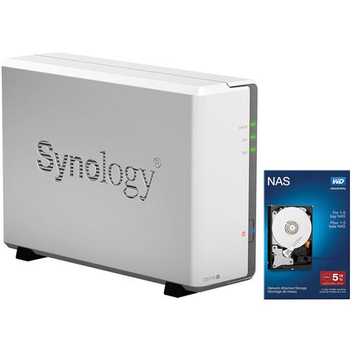 Synology DiskStation DS115j 5TB (1 x 5TB) Single Bay NAS Server, Synology, DiskStation, DS115j, 5TB, 1, x, 5TB, Single, Bay, NAS, Server