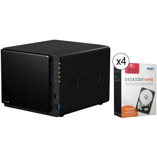Synology DiskStation DS415  20TB (4 x 5TB) 4-Bay NAS Server Kit, Synology, DiskStation, DS415, 20TB, 4, x, 5TB, 4-Bay, NAS, Server, Kit