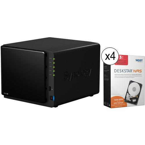 Synology DiskStation DS415  24TB (4 x 6TB) 4-Bay NAS Server Kit, Synology, DiskStation, DS415, 24TB, 4, x, 6TB, 4-Bay, NAS, Server, Kit