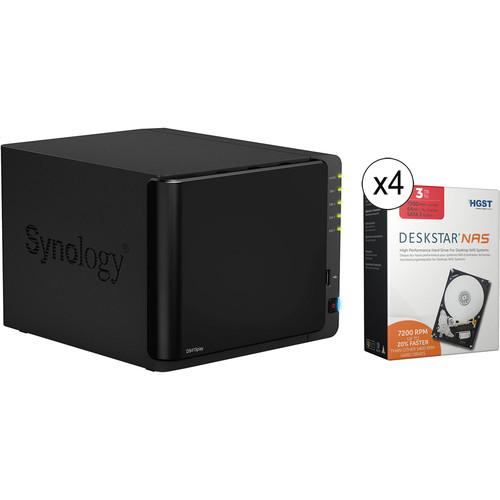 Synology DiskStation DS415play 12TB (4 x 3TB) 4-Bay NAS Server, Synology, DiskStation, DS415play, 12TB, 4, x, 3TB, 4-Bay, NAS, Server