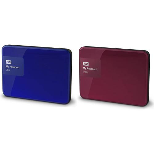 WD 2 x 1TB My Passport Ultra USB 3.0 Secure Portable Hard Drive