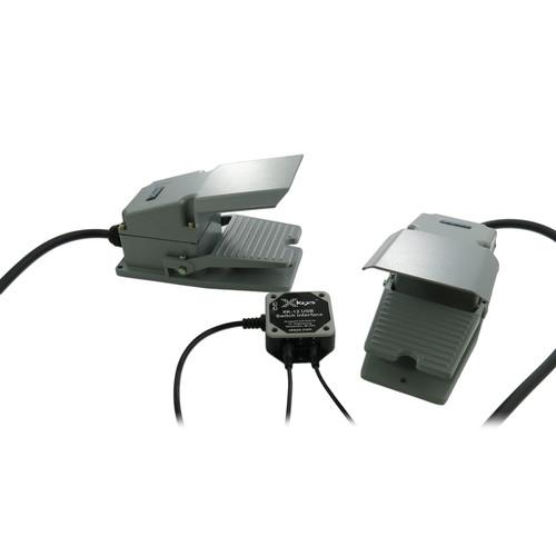 X-keys USB Twelve-Switch Interface with Footswitch XK-12-RDGN-BU