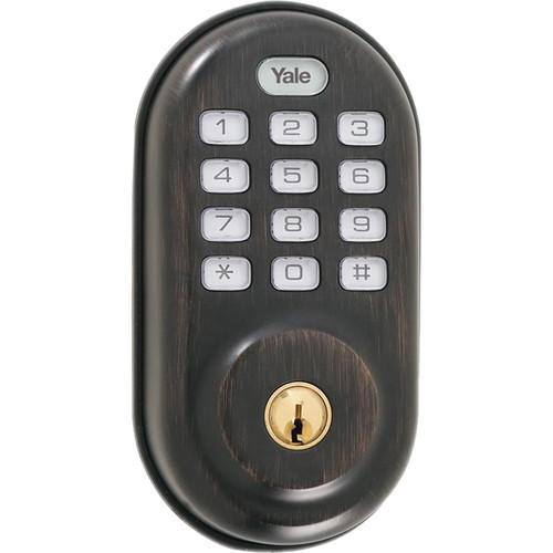 Yale Keyed Push-Button Z-Wave Deadbolt Entry Lock YRD210-ZW-0BP