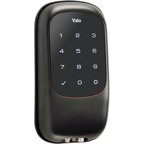 Yale Keyed Push-Button Z-Wave Deadbolt Entry Lock YRD210-ZW-0BP