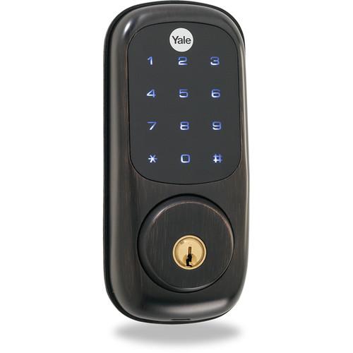 Yale Keyed Push-Button Z-Wave Deadbolt Entry Lock YRD210-ZW-619
