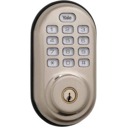 Yale Keyed Push-Button Z-Wave Deadbolt Entry Lock YRD210-ZW-619