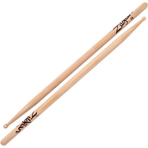 Zildjian 7A Hickory Drumsticks with Round Wood Tips 7AWN-1, Zildjian, 7A, Hickory, Drumsticks, with, Round, Wood, Tips, 7AWN-1,