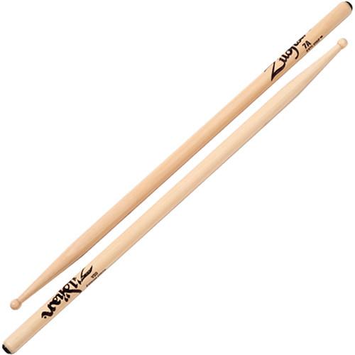 Zildjian 7A Hickory Drumsticks with Round Wood Tips 7AWN-1