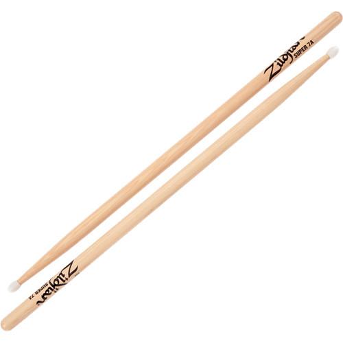 Zildjian Super 7A Hickory Drumsticks with Nylon Round S7ANN-1, Zildjian, Super, 7A, Hickory, Drumsticks, with, Nylon, Round, S7ANN-1