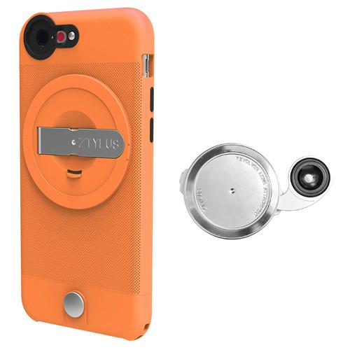 Ztylus Lite Case for iPhone 6 (Orange) with Revolver 4-in-1 Lens