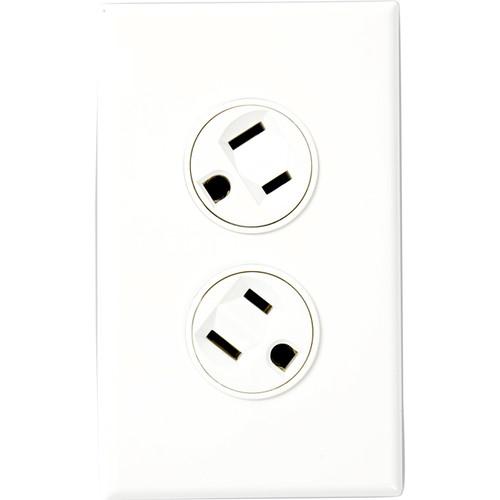 360 Electrical Rotating Duplex Outlet (Black) 36014-B