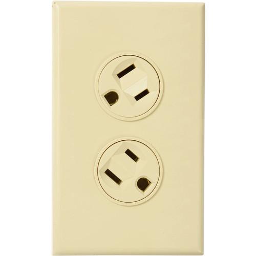 360 Electrical Rotating Duplex Outlet (Ivory) 36011-I