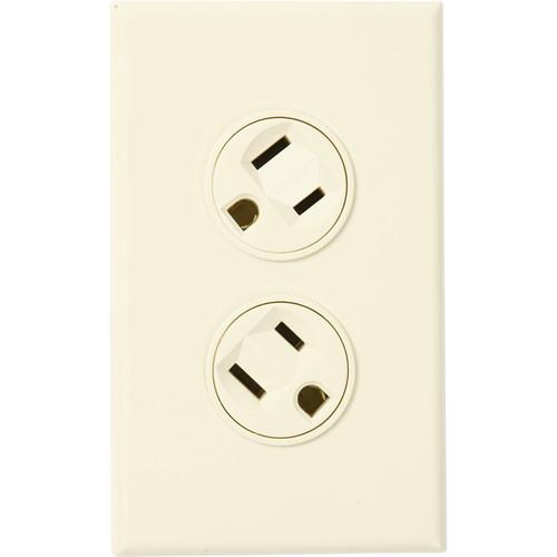 360 Electrical Rotating Duplex Outlet (Ivory) 36011-I