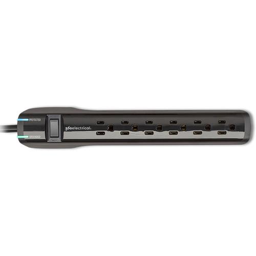 360 Electrical Suite  6-Outlet Surge Protector (Black) 360315, 360, Electrical, Suite, 6-Outlet, Surge, Protector, Black, 360315