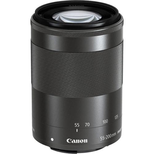 Canon EF-M 55-200mm f/4.5-6.3 IS STM Lens (Silver) 1122C002
