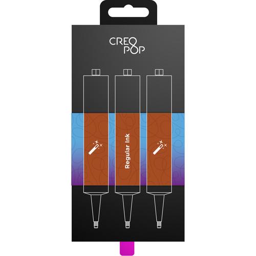 CreoPop Regular Ink 3-Pack (Cyan, Orange, Red) SKU002, CreoPop, Regular, Ink, 3-Pack, Cyan, Orange, Red, SKU002,