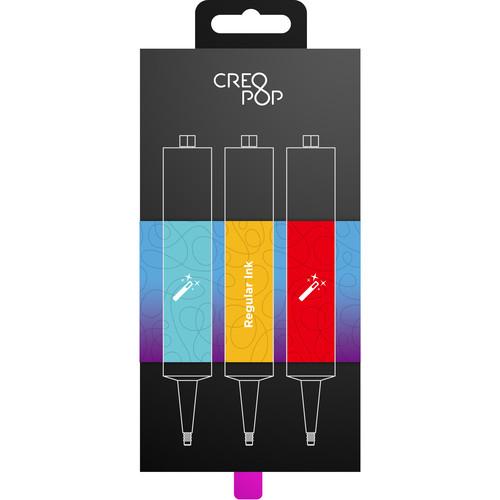 CreoPop Regular Ink 3-Pack (Cyan, Orange, Red) SKU002, CreoPop, Regular, Ink, 3-Pack, Cyan, Orange, Red, SKU002,
