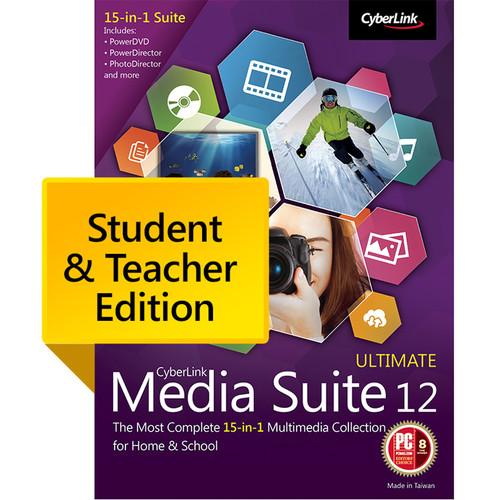 CyberLink Media Suite 12 Ultimate Student MES-0C00-IWM0-00-EDU, CyberLink, Media, Suite, 12, Ultimate, Student, MES-0C00-IWM0-00-EDU