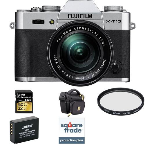 Fujifilm X-T10 Mirrorless Digital Camera with 16-50mm Lens